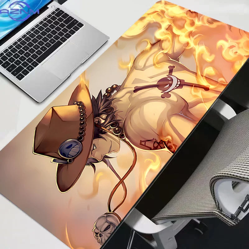 New Mouse Pads Big One Piece Luffy Anime Rubber PC Computer Gaming Accessories Mousepad Desk Mat Locking Edge Gamer Carpet