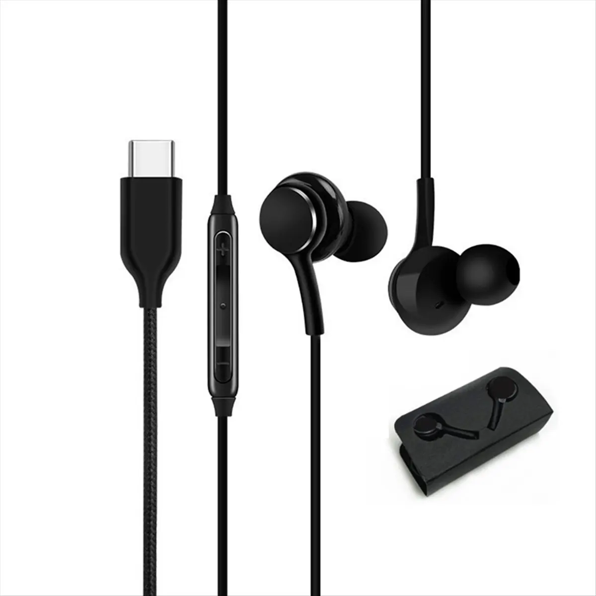 Friendly!Type C Wired Earphone for Galaxy S23 S21 S22 Ultra Plus 3.5mm Earbuds Headphones A54 A34 A53 A53 Accessories