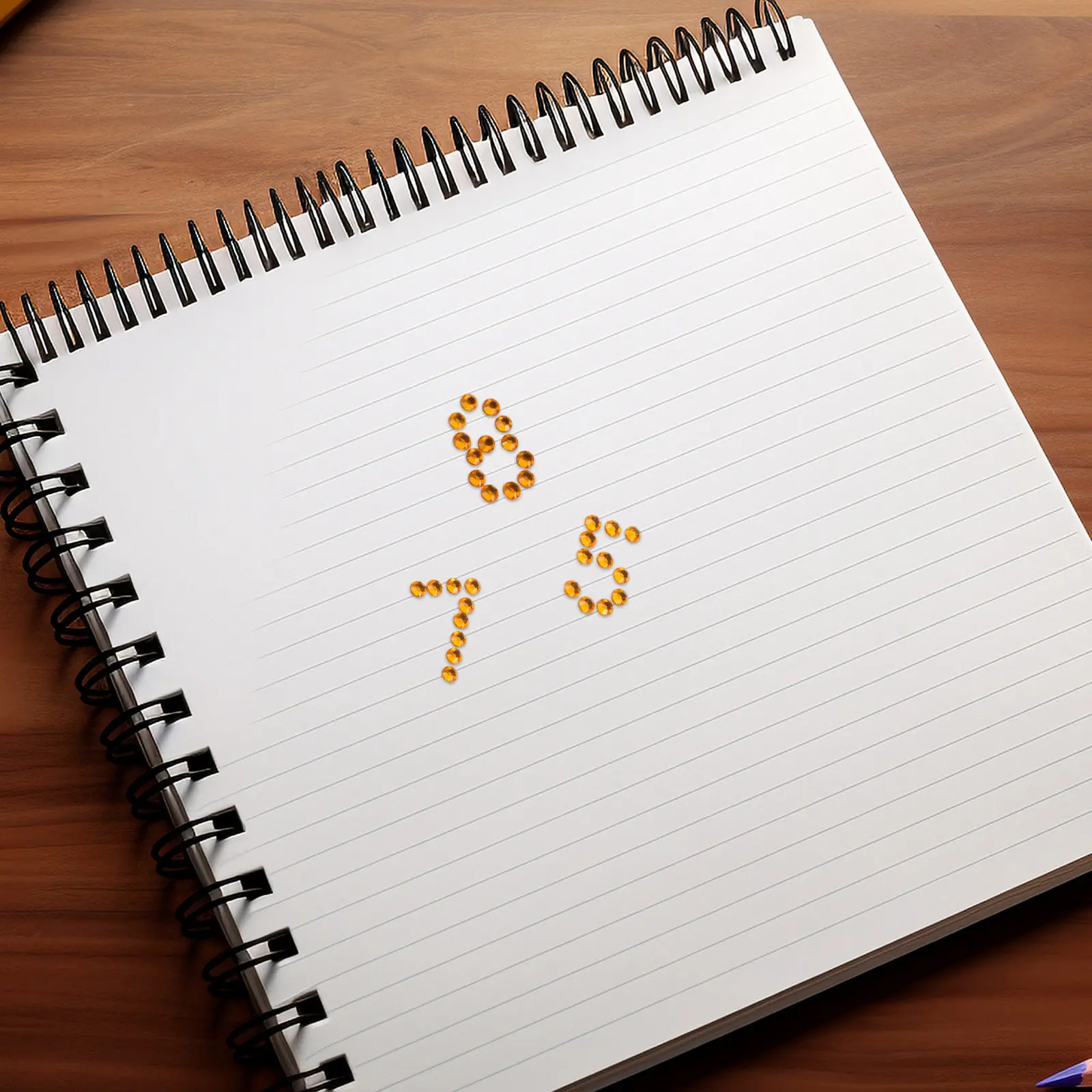 

4 Sheets Diamond Acrylic Rhinestone Letter Number Stickers Self Adhesive for Scrapbooking DIY Planner Cards Decoration