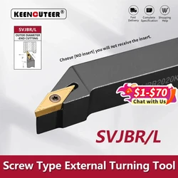 SVJBR1212 SVJBR1616 SVJBR2020 SVJBR2525 External Turning Tool SVJBR SVJBL Lathe Bar Turning Holder CNC Cutting Tool Cutter Bar