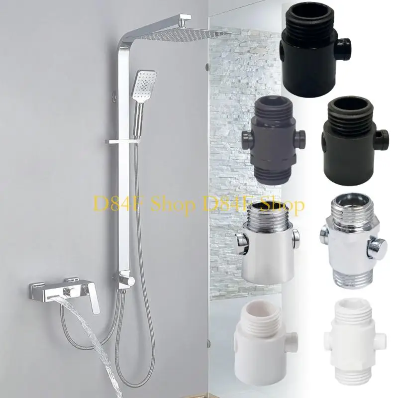 D84F Plastic Shower Water Regulator Shower Head Control Switches Flows Water Stops