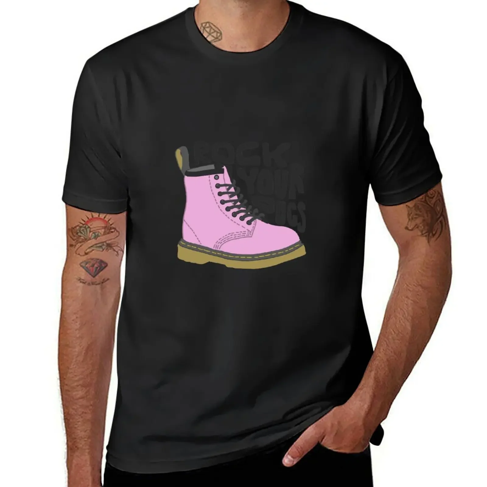 Doc Marten Print T-Shirt plus size clothes anime clothes sports fans mens shirts graphic tee