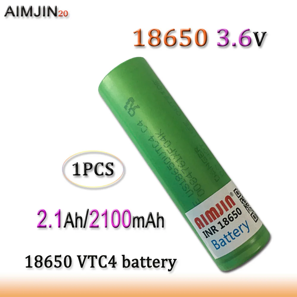 

New Original 3.6V 2100mAh 18650 Battery For Us 18650 VTC4 30A Toys Tools Flashlight Battery