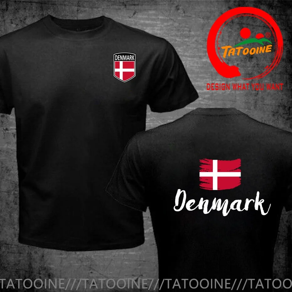 Funny Design Grunge Design Denmark Country Flag   Shirt Men Fashion Trendy Casual Clothing Stylish Tops Tee Shirt Leisure Tshirt