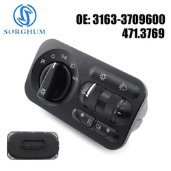 SORGHUM Headlamp Lighting Control Module Fog Lights Adjustor For UAZ 3163 Patriot 471.3769 Horizontal Connector 3163-3709600
