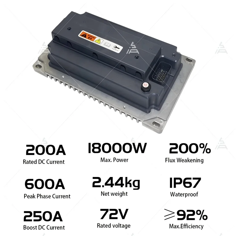 Hot Sales VOTOL Programmable Controller EM200-2SP 72V 600A CAN Controller with Enlarged Heat Sink for E-Scooter and E-Motorcycle - Image 2