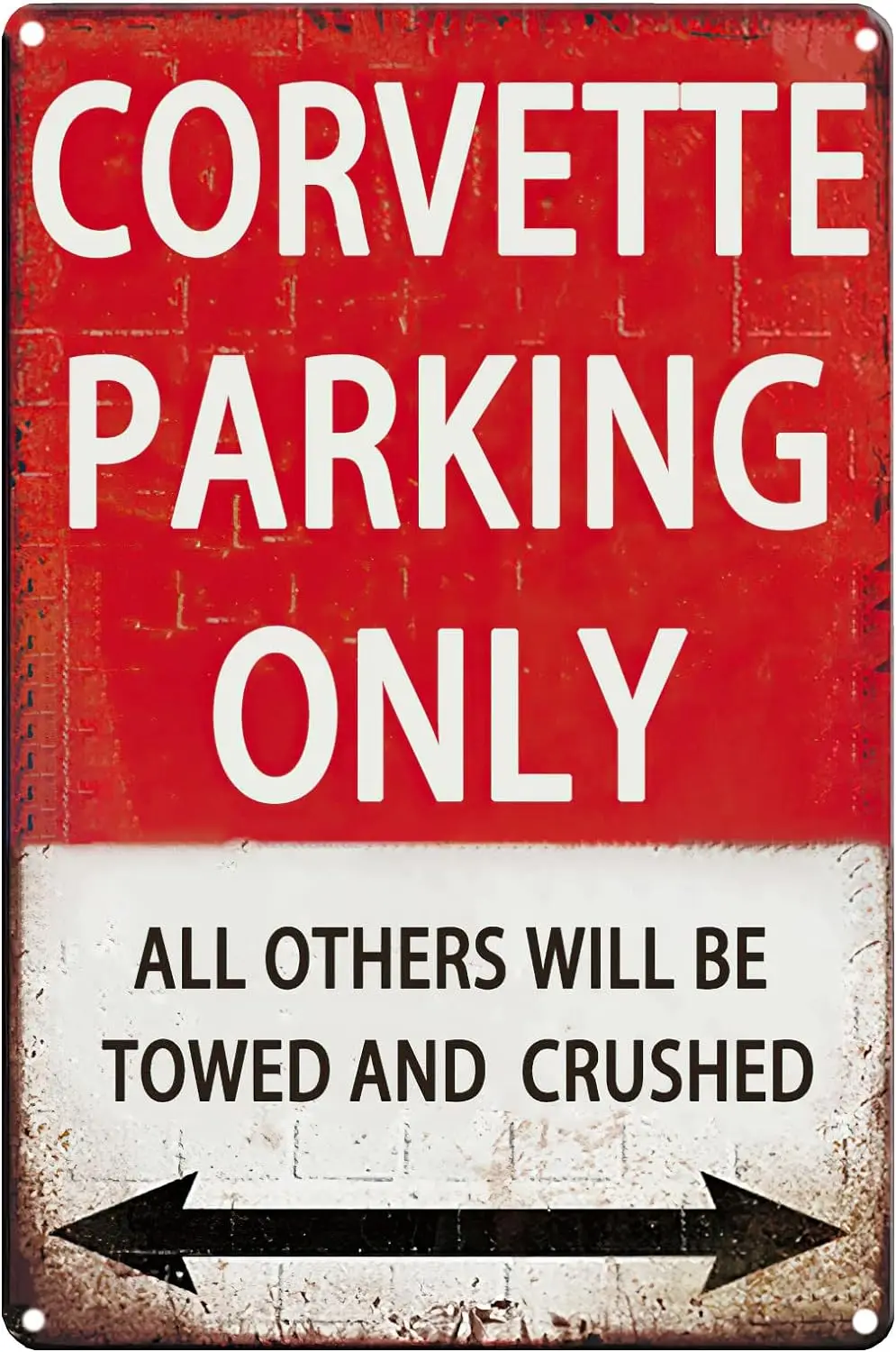 Corvette Gifts For Men, Vintage Garage Metal Signs Tin Corvette Sign Funny Car Poster Room Accessories Man Cave Wall Art De sign