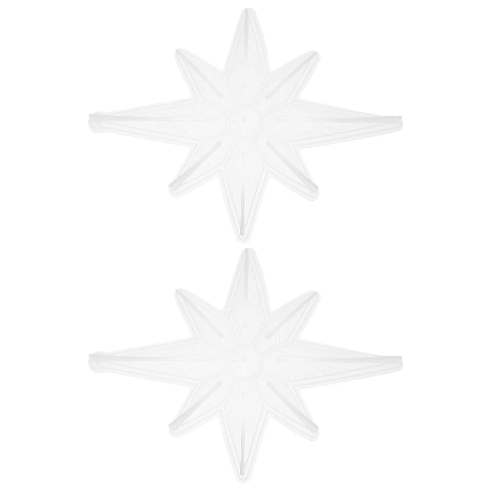 

2Pcs Octagonal Star Molds Silicone DIY Christmas Pendant Mold Epoxy Resin Craft Xmas Tree Ornament Making Tools