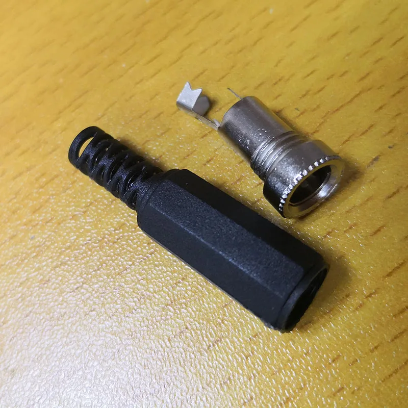5 adet 10 adet DC kadın erkek priz 5.5mm x 2.1mm erkek kadın jak soketi adaptörü konnektörler DIY projeleri için Set bağlayıcı