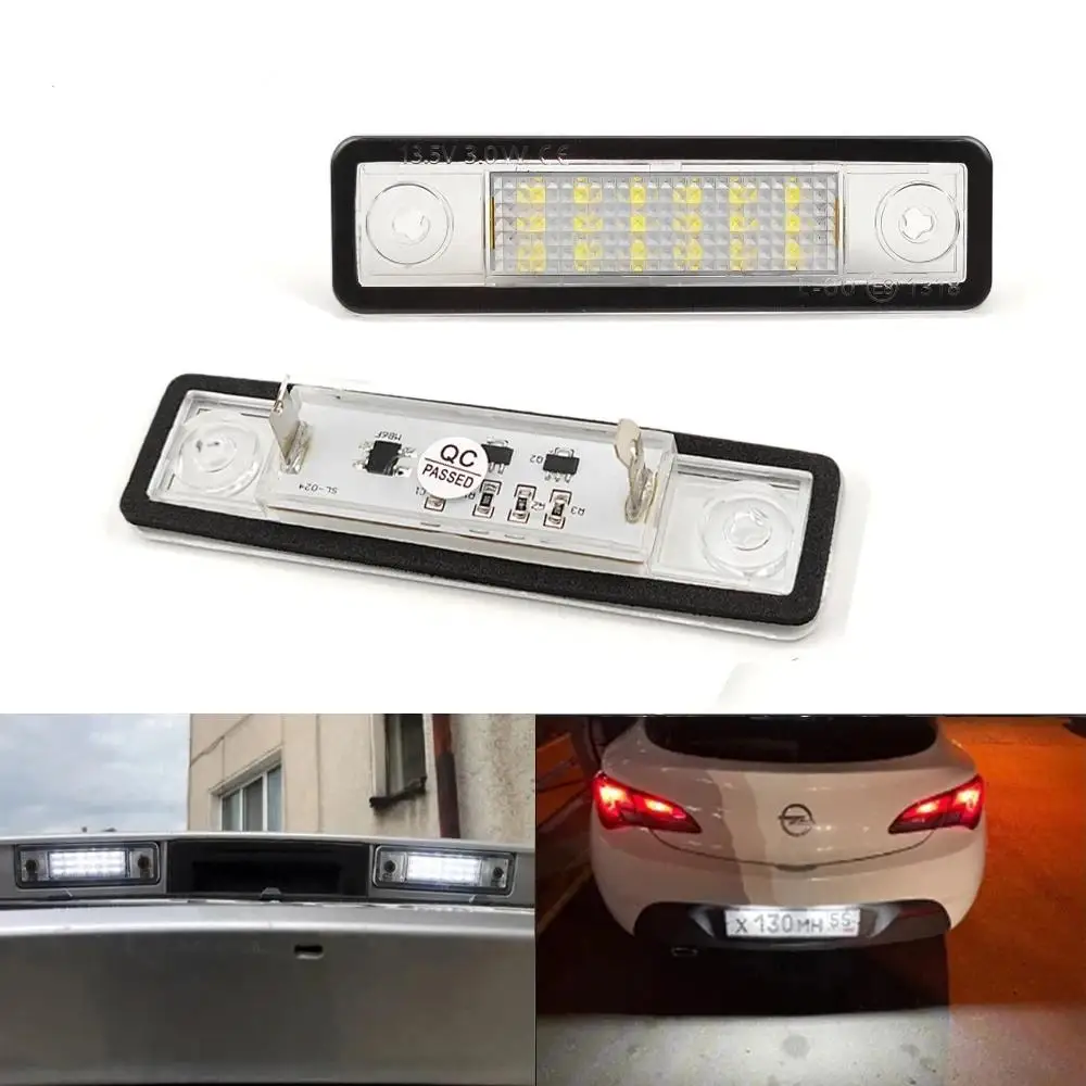 2 шт. светодиодный светильник номерного знака для Opel Corsa Vectra B Astra F G Omega A B Zafira A Signum Tigra VX220 без ошибок