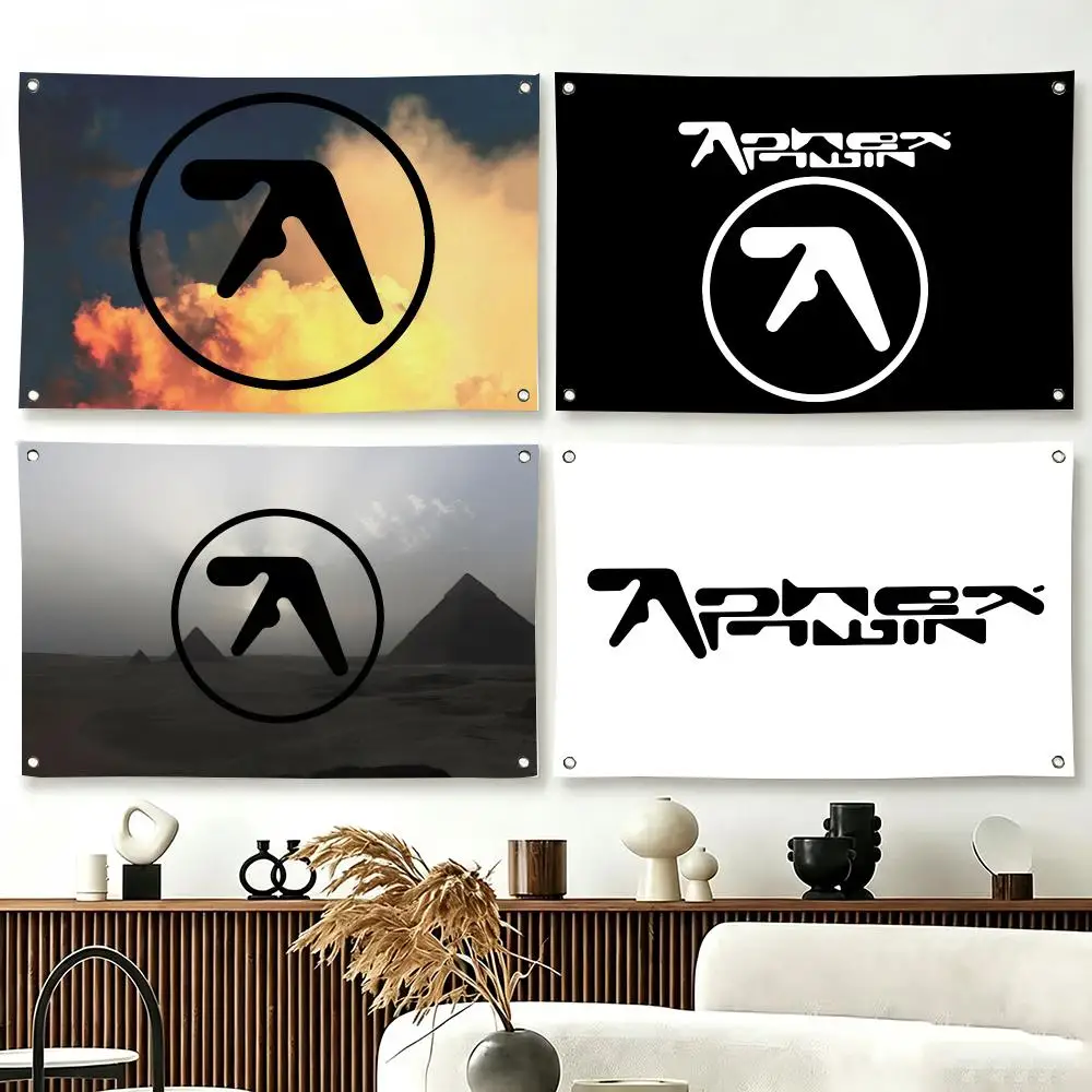 Electronic Music Aphex Twin Flags  For Living Room Home Dorm Decor Wall Outdoor Camping Party Banner Gifts