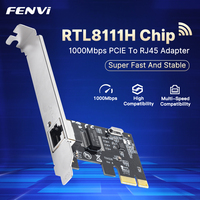 fenvi 1000Mbps PCI-E to RJ45 Neteork Card RTL8111 1Gbps RJ45 Interface High Speed Gaming Gigabit Adapter For Desktop