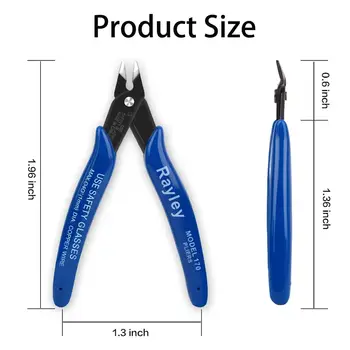 1/2/5件斜口鉗碳鋼鉗電線電纜剪鉗側剪平鉗鉗子手動工具 10 最佳銷售 單刃鉗 - №10