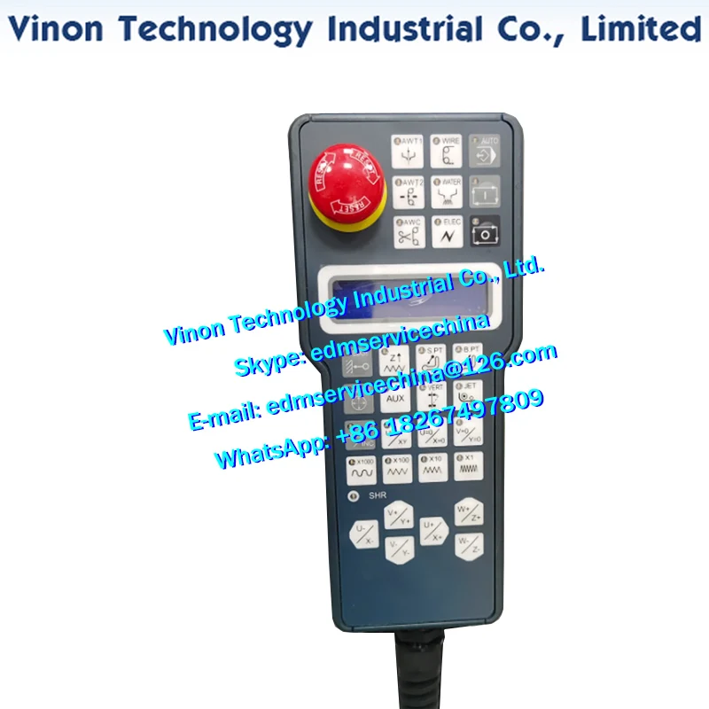 Excetek use edm hand box with cable, new style can replace horizontal old type, edm remote with cable Excetek wire cut machines