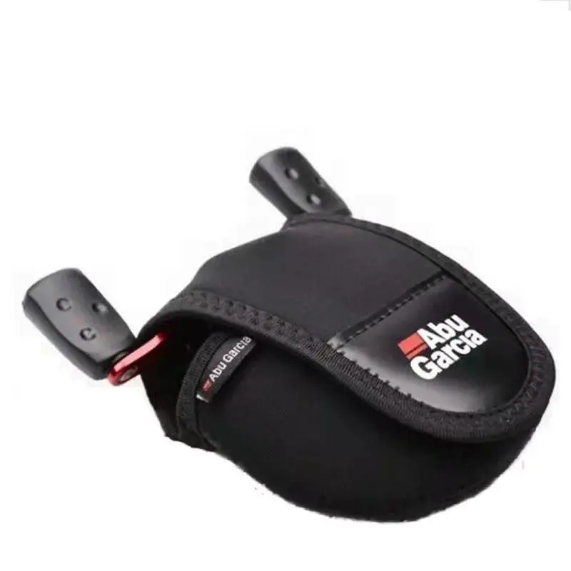 Original Abu Garcia Baitcasting-Rollen-Schutzhülle aus Neopren, verstellbarer Klettverschluss, stoßfest, kratzfest, Angelrollentasche – Detail 2
