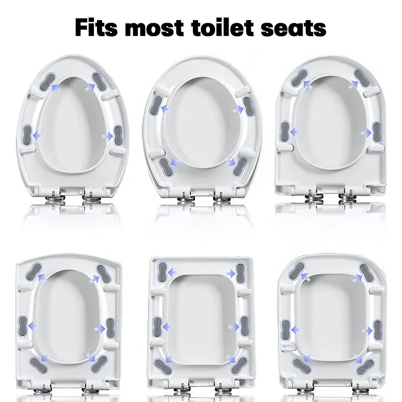 Self-adhesive Universal Seat Cushioning Pads Shock Absorber Bathroom Accessories Toilet Cover Gasket Toilet Seat Bumper 4-12pcs