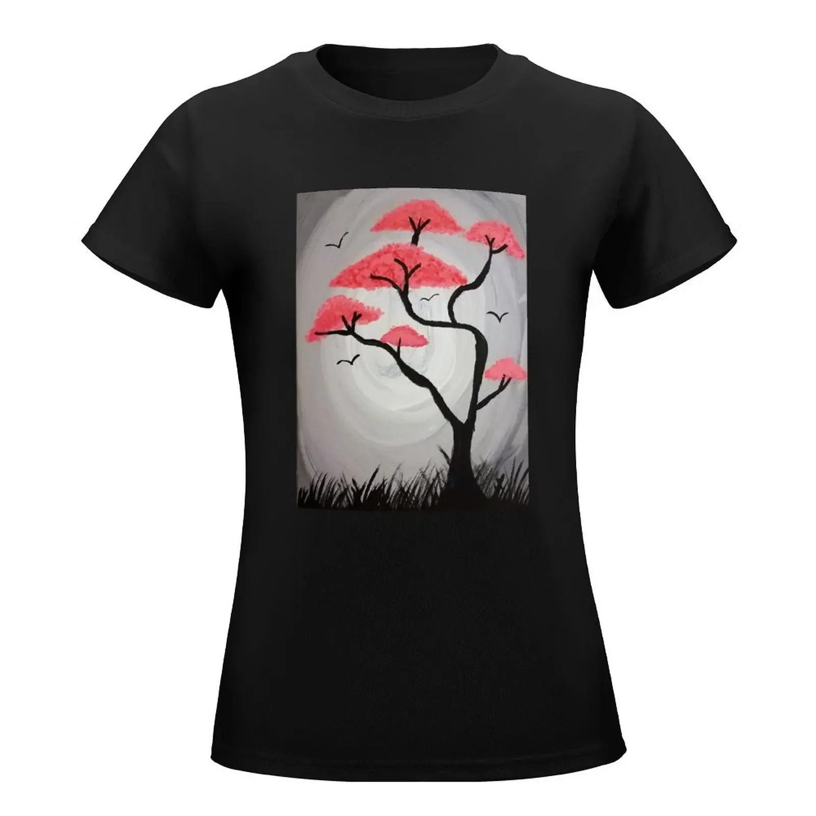 Cherry Blossom Tree T-Shirt shirts graphic tees lady clothes western t shirts for Women