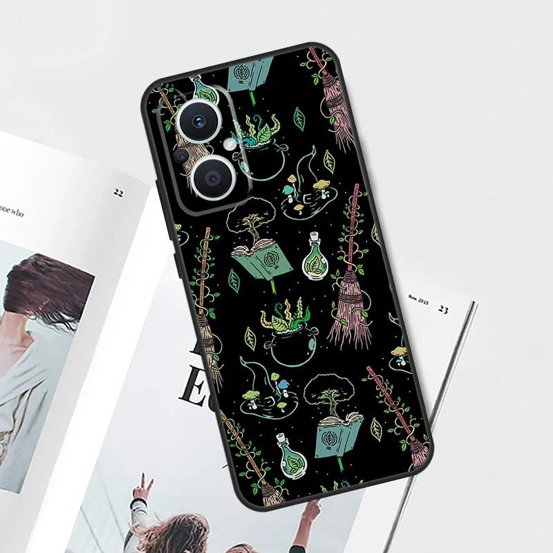 حافظة ساحرة قمر قوطي غامضة لهاتف OPPO Find X5 X6 X8 X9 Pro OPPO Reno 8T 7 8 Lite 13F 14F 11F 12 F 10 13 14 Pro