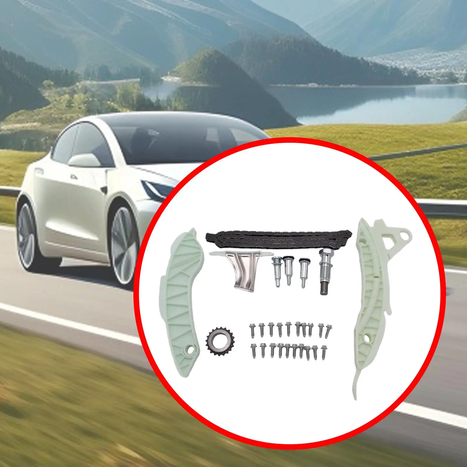 

Комплект цепи ГРМ Tck129ng, простая установка, обслуживание автомобиля, заменяет двигатель премиум-класса для BMW Mini Series 1.4i 1.6i 07-09 N12