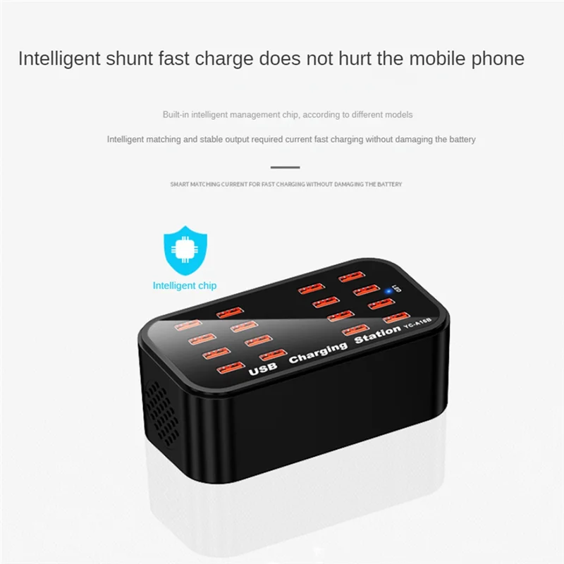 B03B-16 منفذ USB محطة شحن محطة شحن شاحن USB لسماعات السيارة أجهزة متعددة الهواتف الذكية للكمبيوتر المحمول