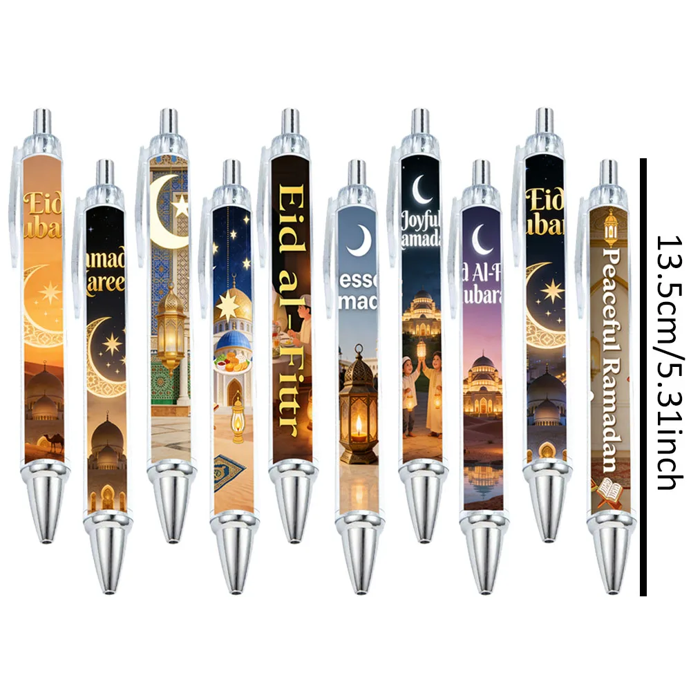 6/10PCS Moon Festival Ballpoint pens, festival element pattern Ballpoint pens, gift decorative writing pens
