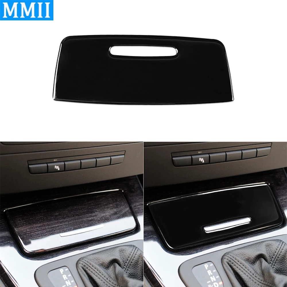 

For Bmw 3 Series 2005-2012 e90 e92 e93 Piano Black Central Ashtray Plastic Cover Car Interior Accessoriers Decoration Sticker