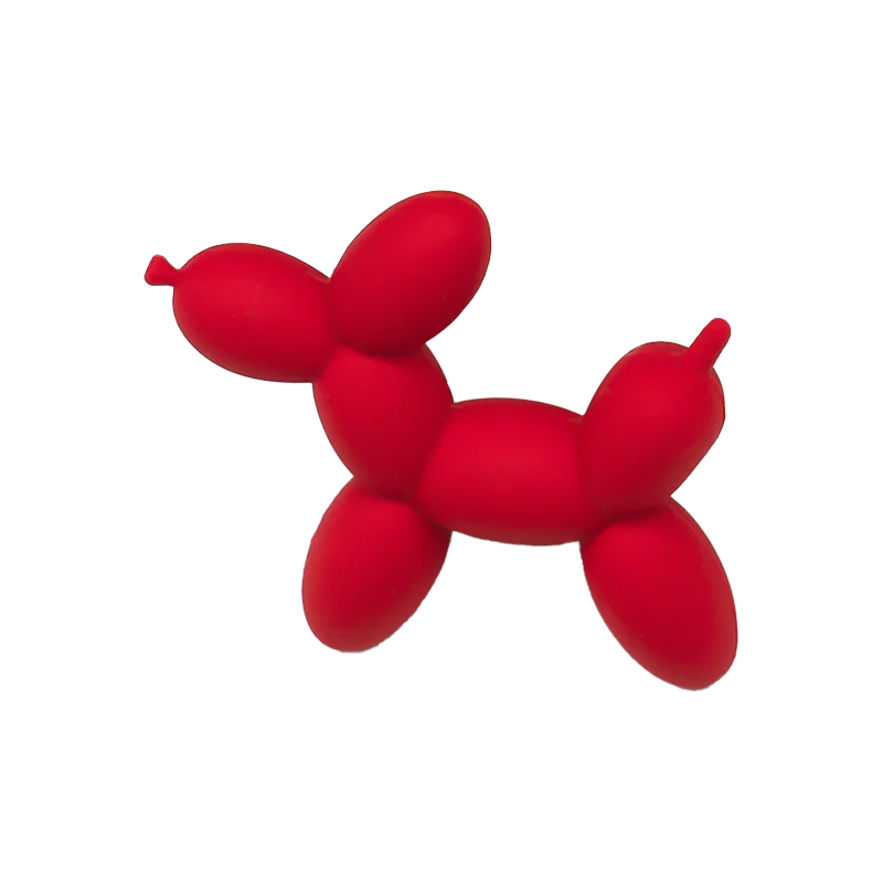 1-8pcs 3D Balloon Dog Series Shoe Charm for Women Boys ,Red Yellow Dog Shoe Decorations Pins Clog Buckles Bag Wristbands Gift