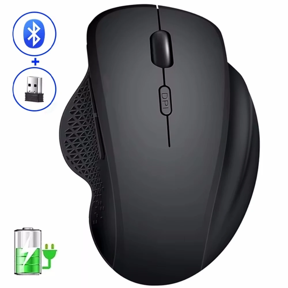 Wireless Mouse Gamer Gaming Mouse Wireless Bluetooth Mouse Type C Rechargeable USB Computer Mause 6 Button Ergonomic Mice For PC