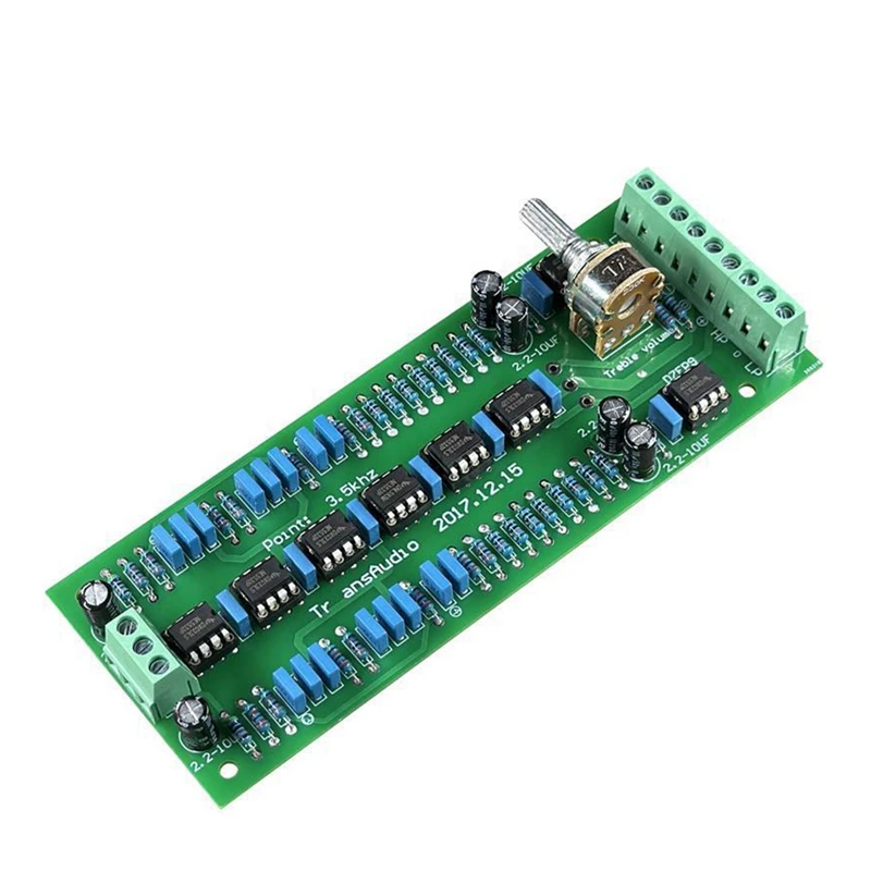 Dlhifi Bass Treble 2Way Crossover Audio Board NE5532P Frequency Divider Crossover Filters For Audio Amplifier System