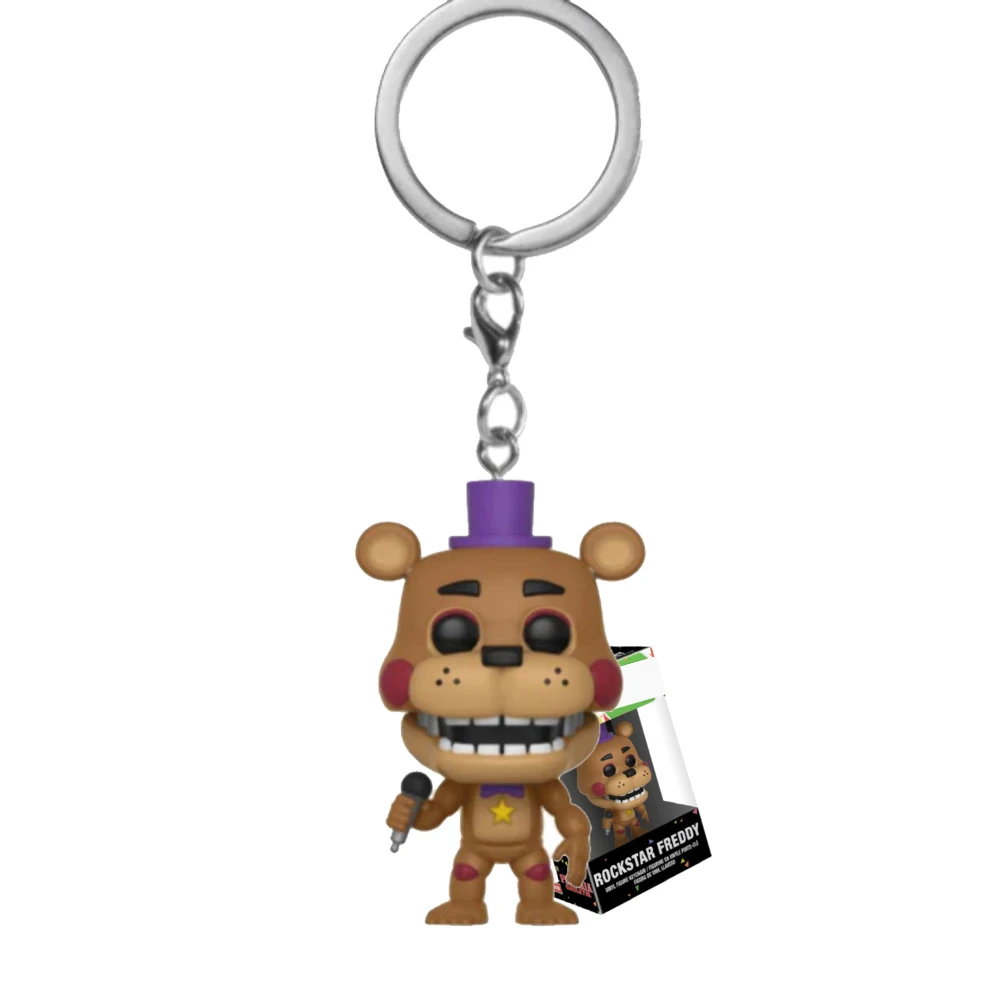 Hot pop Fnaf Halloween Keychain Anime Figure Freddy Cartoon Animal Keychain Car Key Backpack Decor Pendant Gifts To Friends