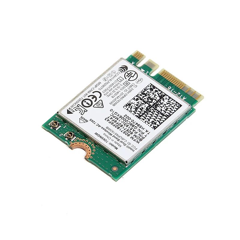 AC 7265 M.2 무선 네트워크 카드 듀얼 밴드 2.4G/5G 867Mbps 802.11AC Bluetooth 4.2 NGFF WLAN WiFi 카드