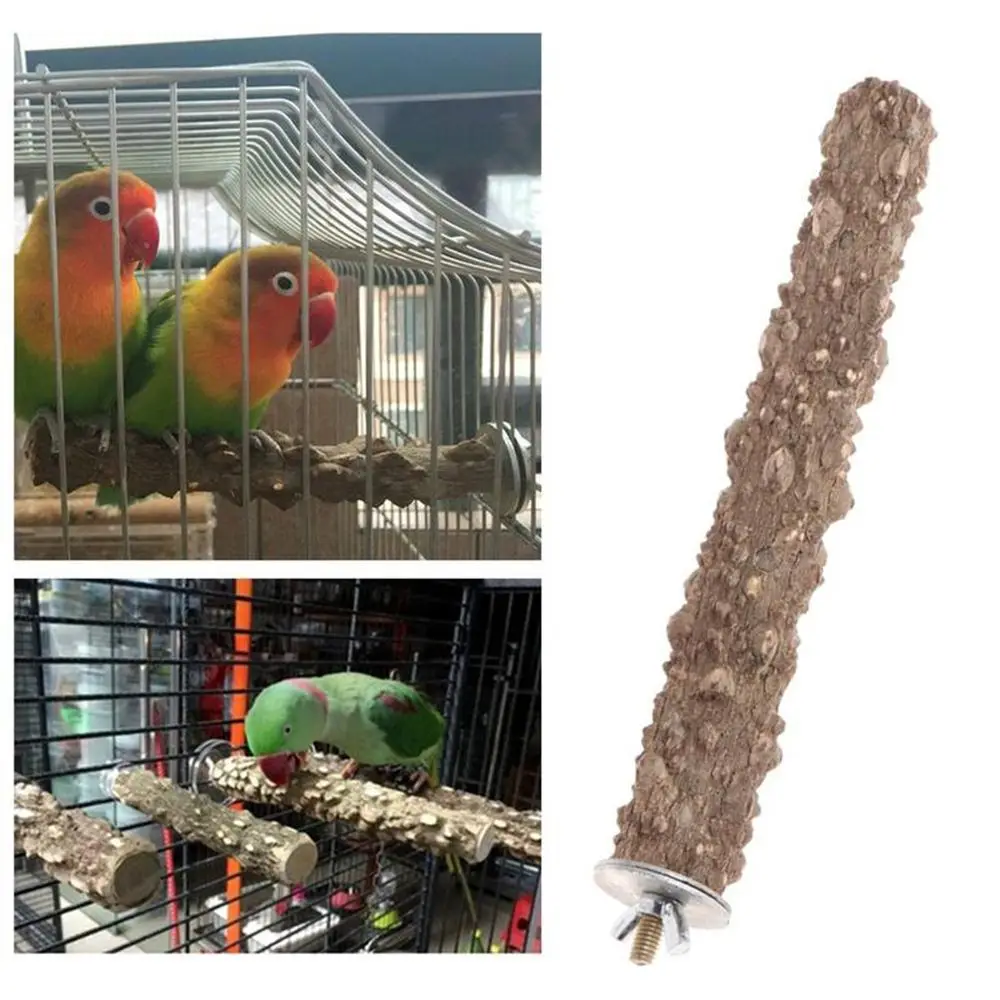 Chew Easy - Perchas para pulir las patas de loros y periquitos, fáciles de instalar, soporte de rama para pájaros y mascotas, accesorios para jaulas de pájaros