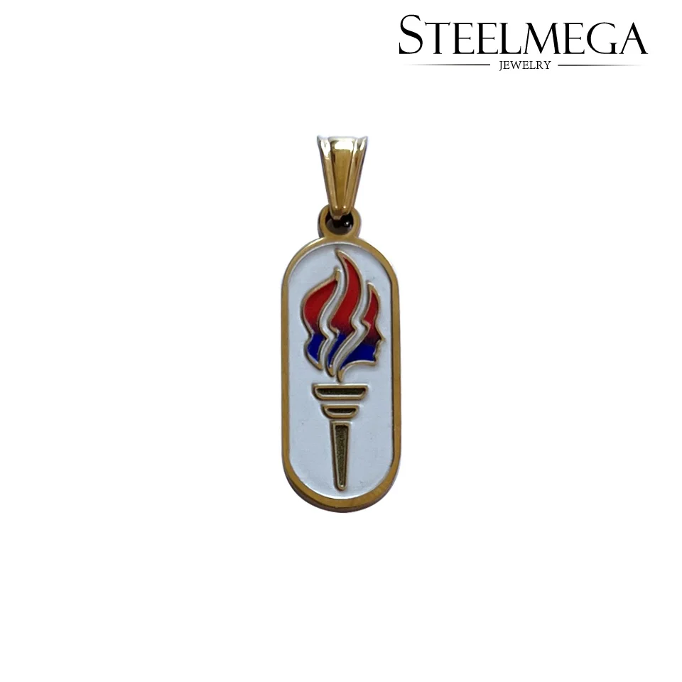 ACEROLL Stainless Steel Pendant of Young Women Torch Award Medal for Mormons for PERSONAL PROGRESS