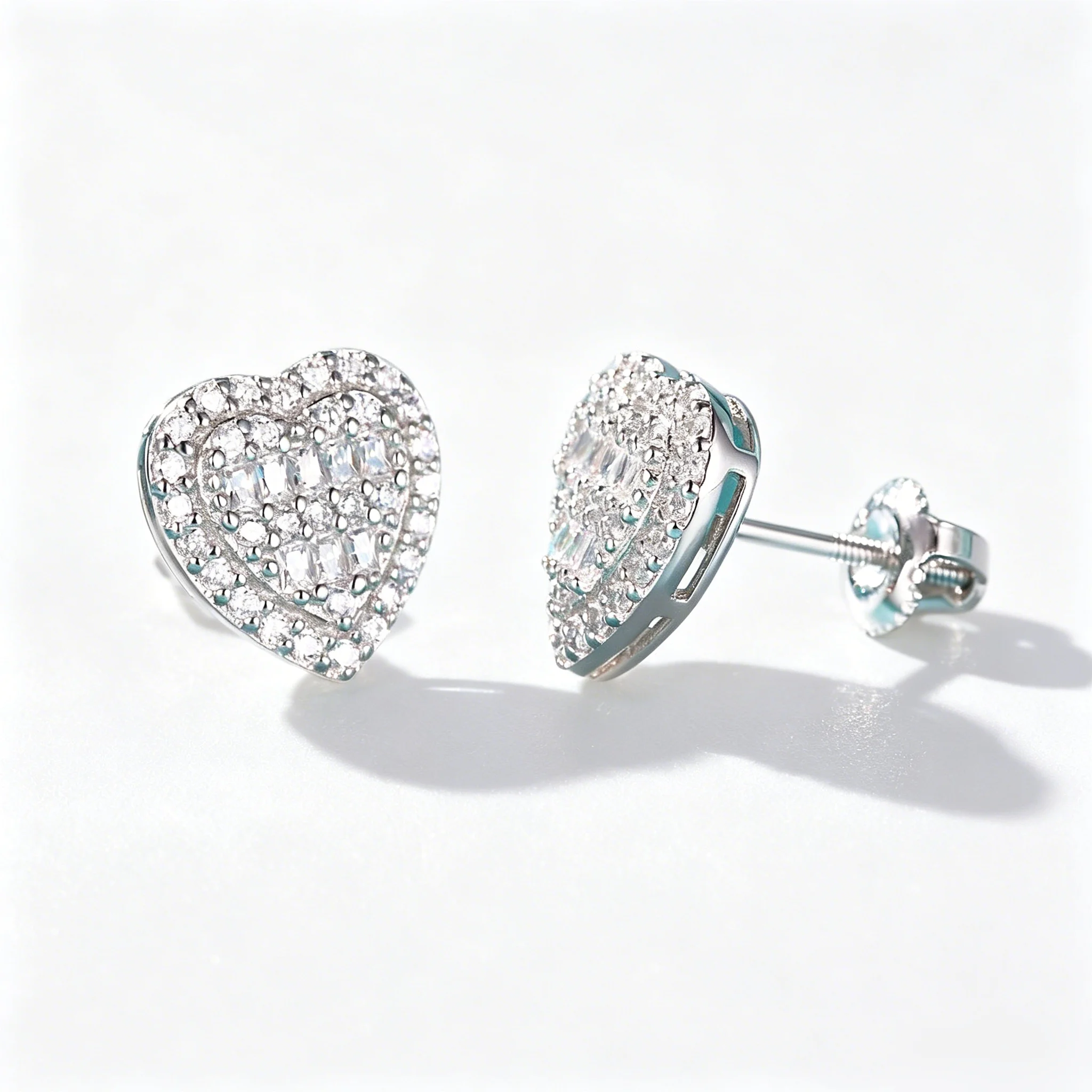 

Full Moissiante Earrings Heart Stud Earrings Women Moissanite Earring Sterling Silver 925 Earrings Gra Certificate New 2025