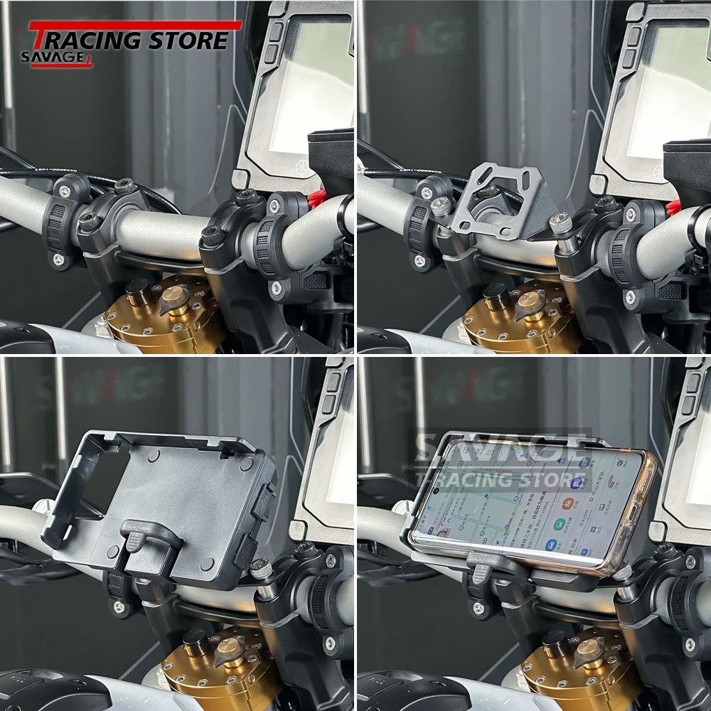 2024 700 XTZ700 Motorcycle Phone Holder Stand GPS Navigation Plate Bracket For Yamaha Tenere 700 Rally World Raid  XTZ07 XTZ 700