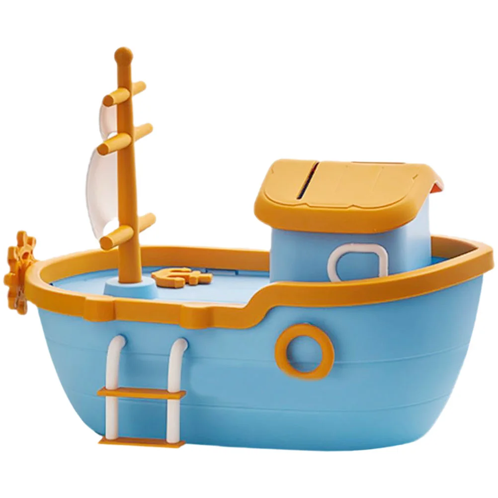 Toy Baby Toys Pirate Ship Piggy Bank for Kids Decorate Coin Saving Pot Money Jar Savings Girls Child