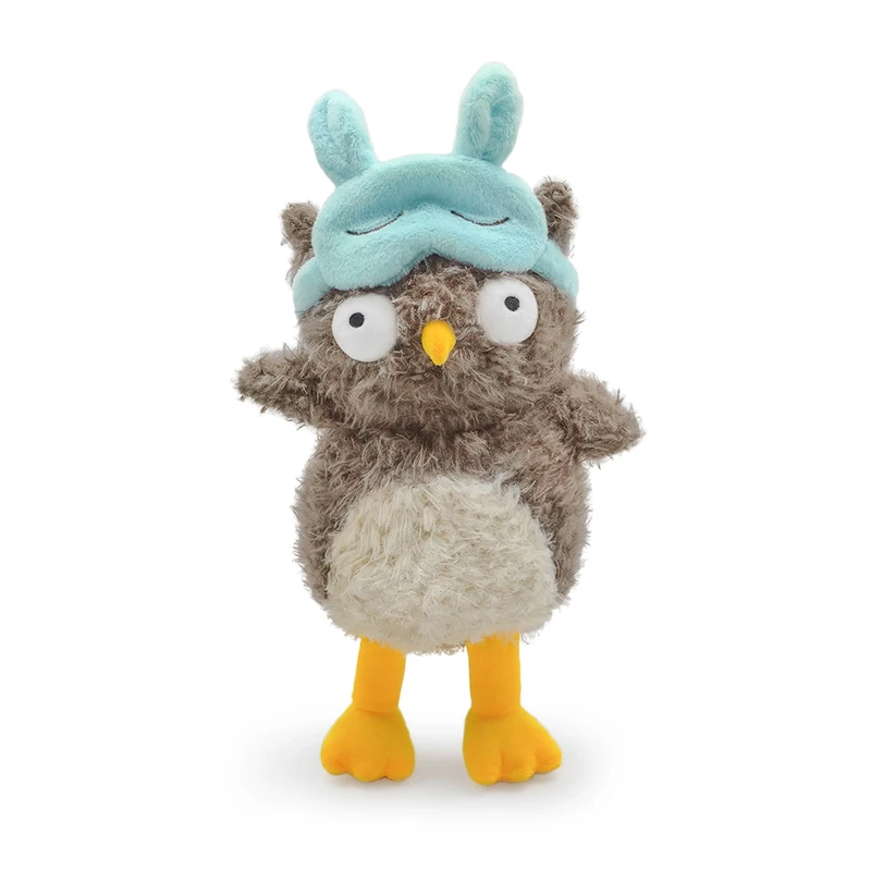 25cm Kawaii Cartoon Owl Stuffed Animal Plush Toy Stuffed Animals Owl Soft Companion Gift Kids Christmas Halloween Gifts