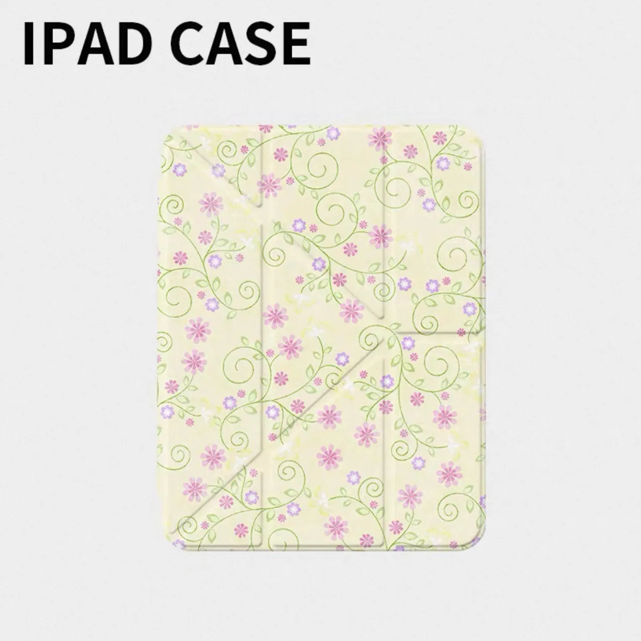 Creative Vine Floral Smart Cover For IPad Mini6 Pro 11 IPad 10th Gen Case 2022 Air 2/3 10.5 Air 5th 4th 10.9 With Pencil Holder