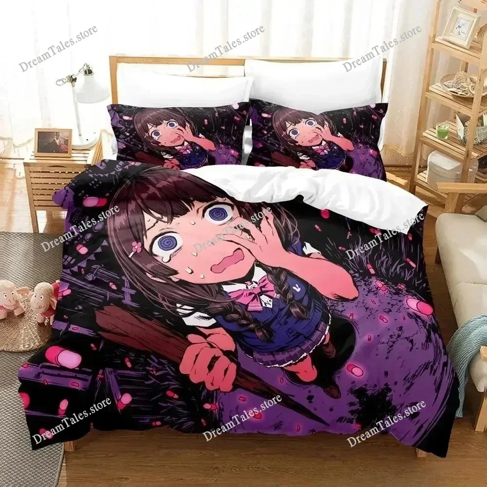 New Virtual Youtuber Tsukino Mito Bedding Set Cartoon Anime Adult Kid Bedroom Duvet Cover Sets 3D Kawaii Girls Luxury Gift741