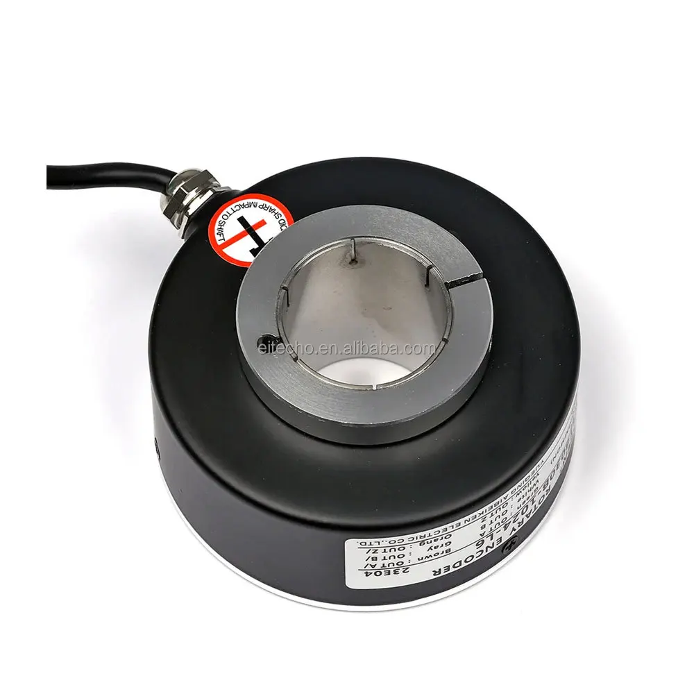 40mm Hollow Shaft Encoder Elevator Encoder Push Pull 100 200 360 400 500 600 1000 1024 2000 2500 PPR