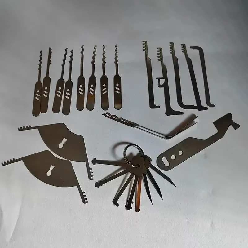 أداة مشط إصلاح الباب المتعددة أداة تجاوز الأقفال أدوات EDC قفل رئيسي لجميع الأقفال مجموعة صيانة قفل كومبو رئيسي #3