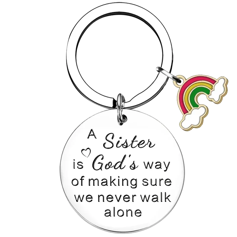 Women Sisters Keychain Sister Gift from Sister Key Chain Pendant Big Sister Birthday Gift