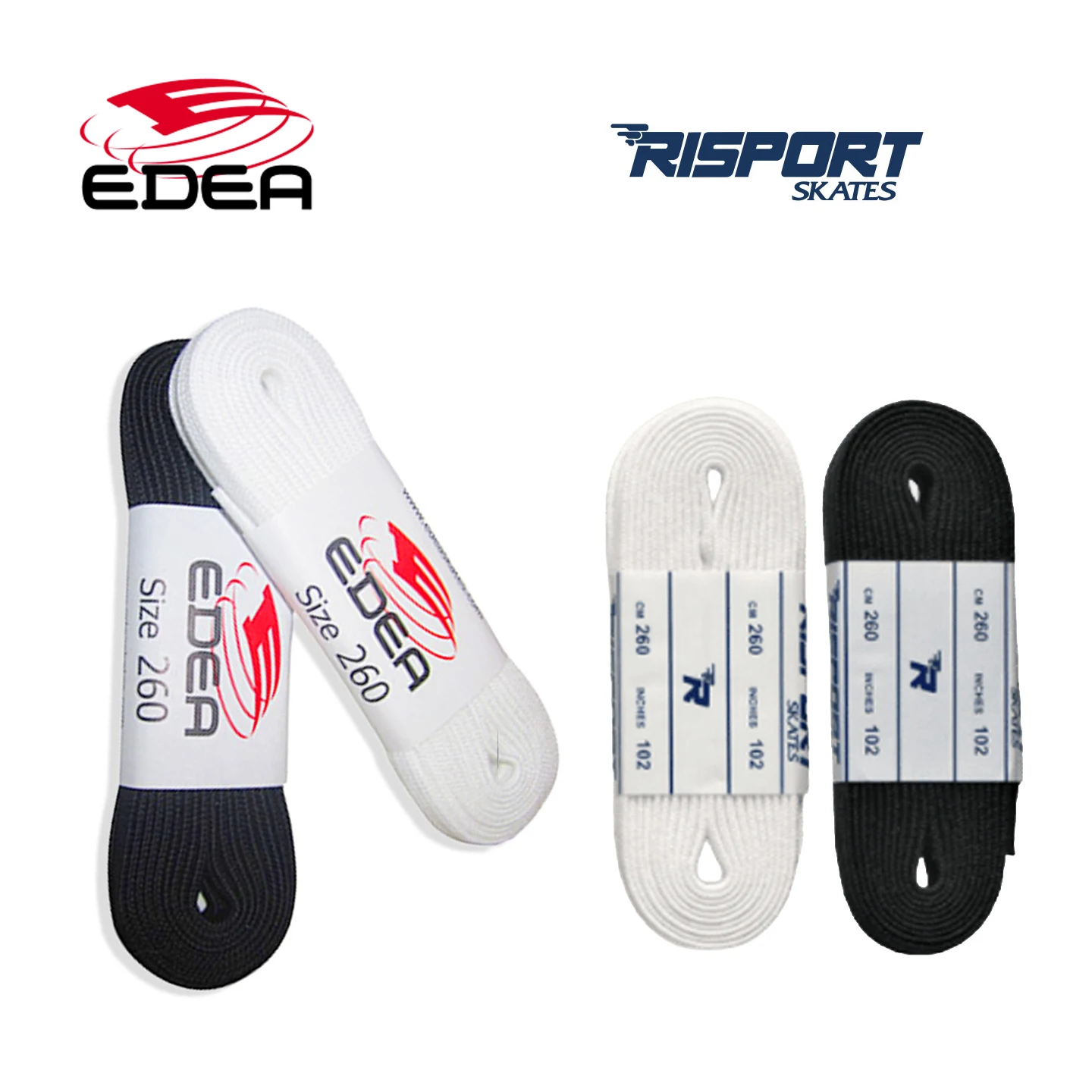 Cordones Originales EDEA para Patines de Hielo con Diamantes Incrustados, Cordones Negros para Patines de Hielo, Accesorios D...