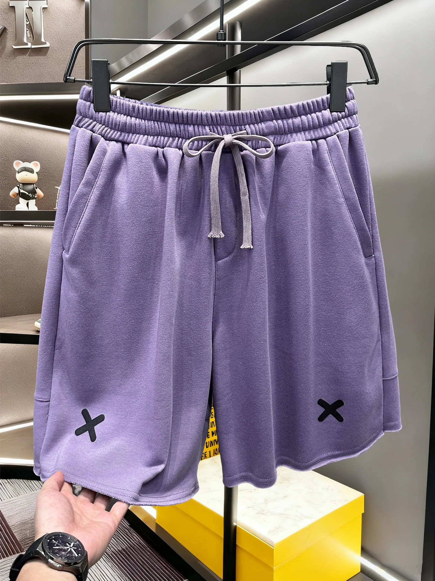 

Trendy American Sle Casual Sport orts Men's Summer New Waed Loose Fitn Training Five-Quarter Pants