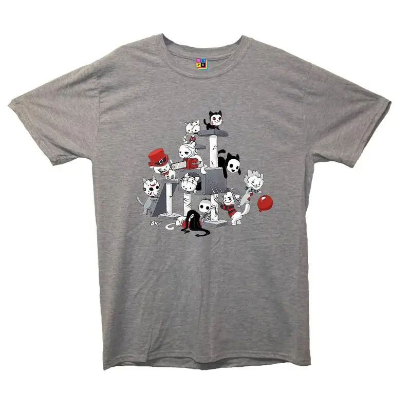 

Cats As Horror Characters Halloween T Shirt