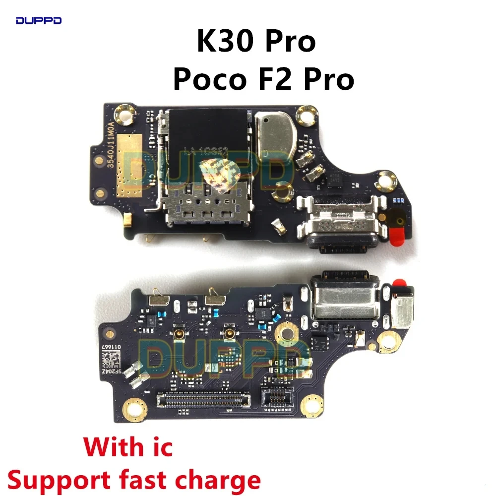 USB Charge Board Charging Port Dock Connector Flex For Xiaomi Mi Poco F2 Pro Redmi K30 Pro Replacement Spare Parts