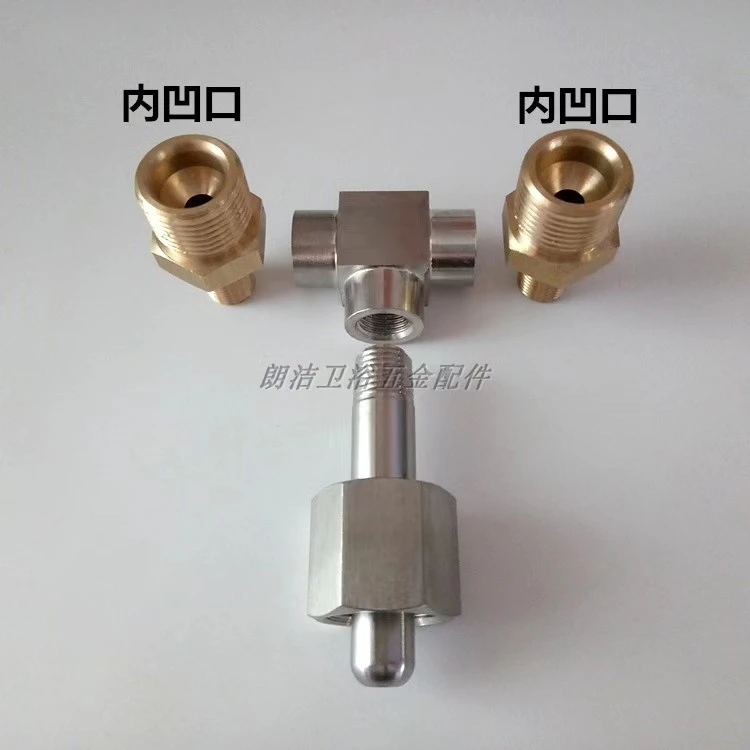 G5/8 Tee Fitting Cylinder Splitting Nitrogen, Oxygen, Argon, Helium Cylinder Adapter