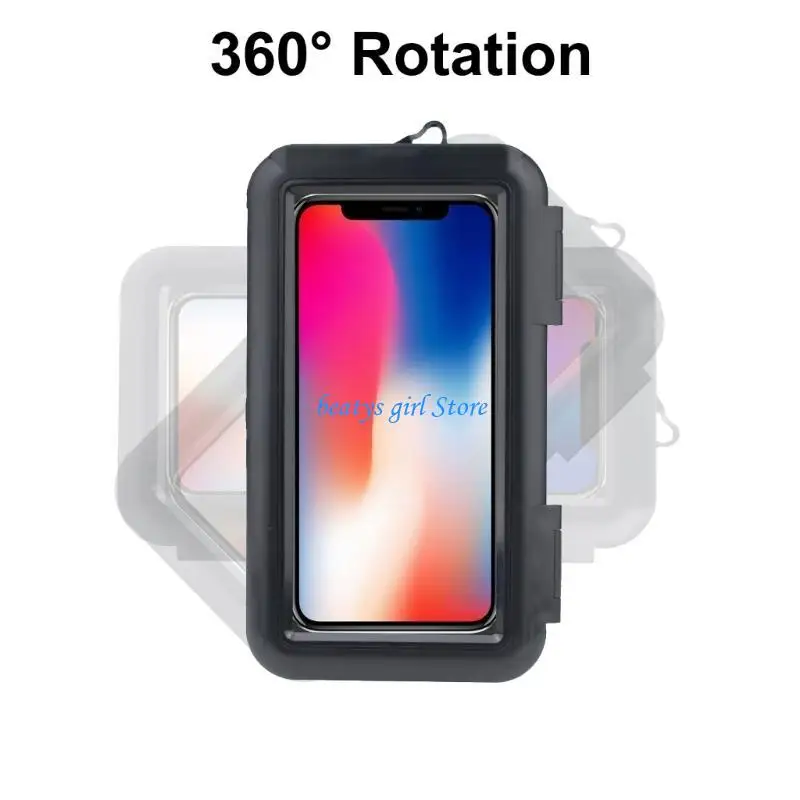 

C7AB Motorbike Phone Bag 360 Degree Rotating Motorcycle Handlebar Phone Holder