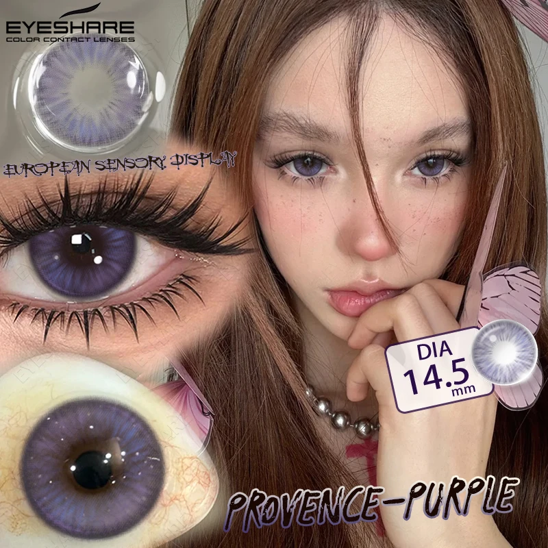 EYESHARE Farbige Kontaktlinsen für Cosplay Anime Lila Rosa Niedliche Kontaktlinsen Rote Linsen für Halloween Make-up Blaue Pupillen Y2K Linsen – Detail 32