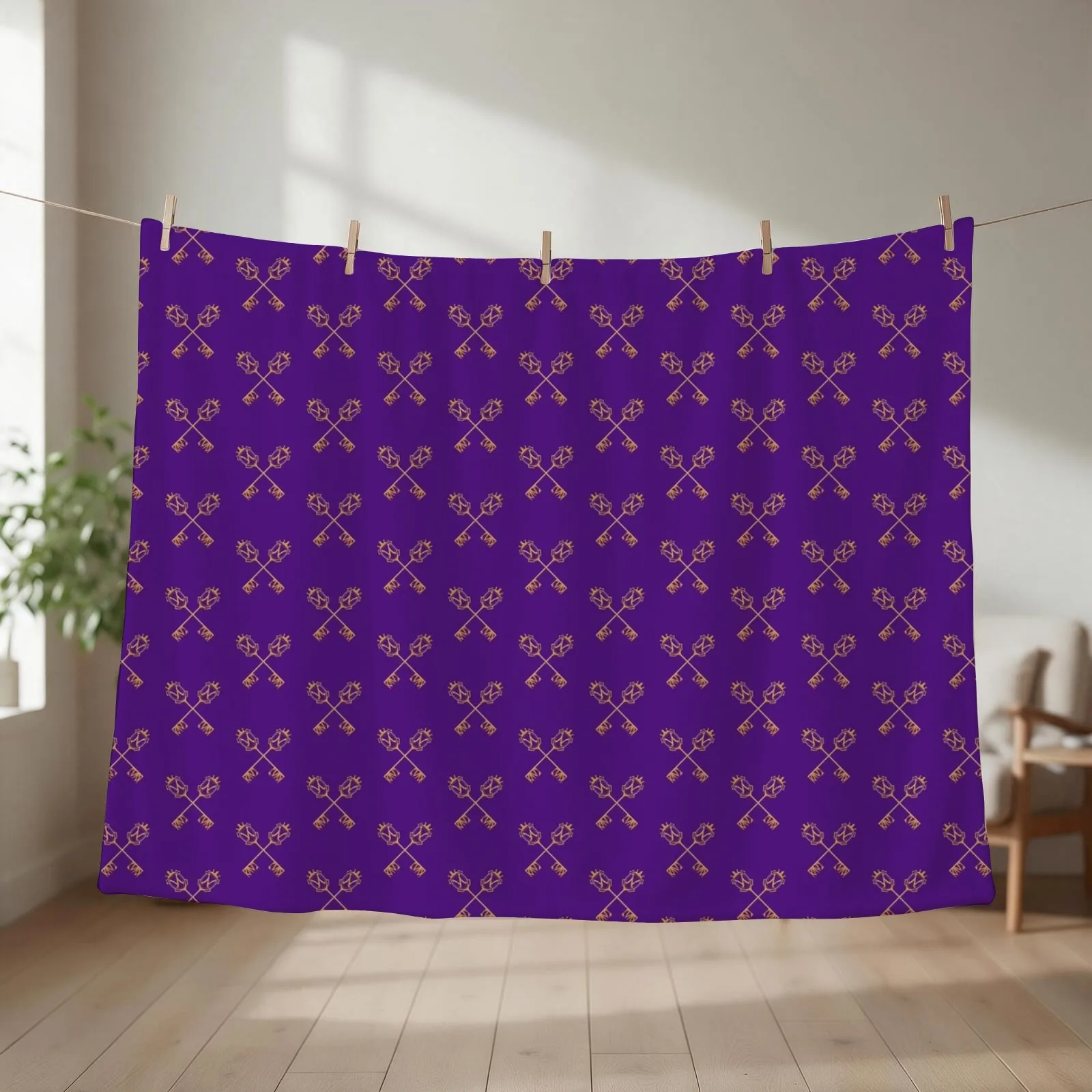 Night Raven Ceremonial Robes Key Throw Blanket valentine gift ideas manga Decorative Throw Hairys Blankets